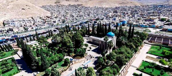 عکس هوایی شیراز قدیم