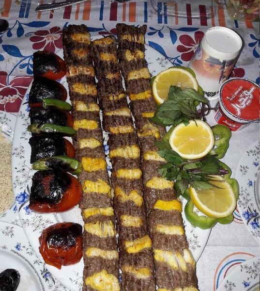 عکس چلو کباب نگینی