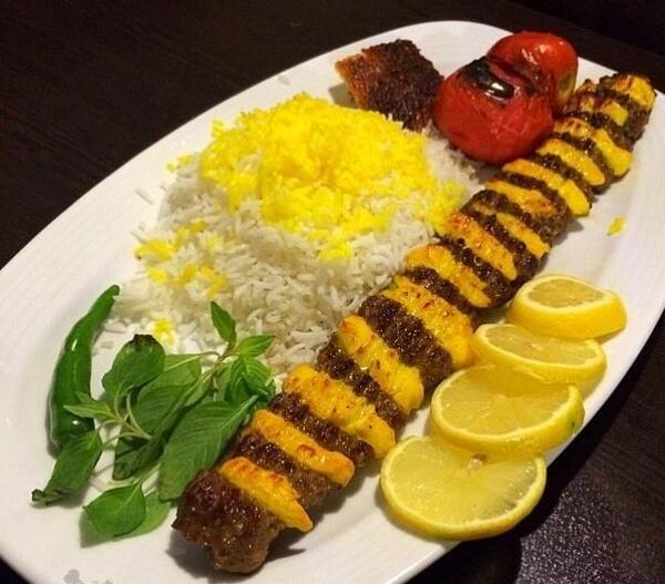 عکس چلو کباب نگینی