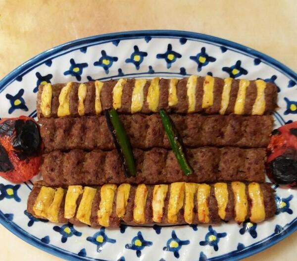 عکس چلو کباب نگینی