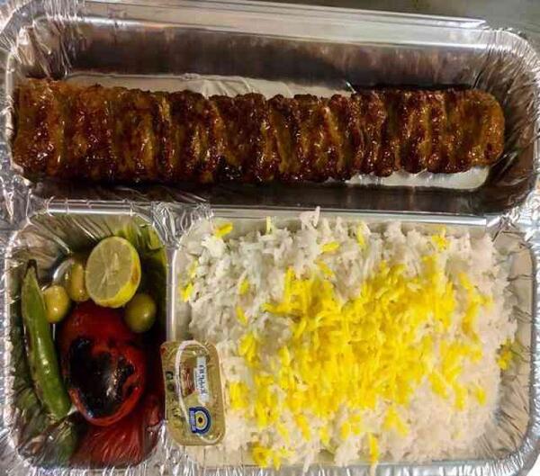 عکس چلو کباب نگینی