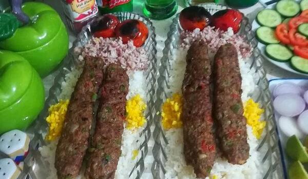 عکس چلو کباب نگینی