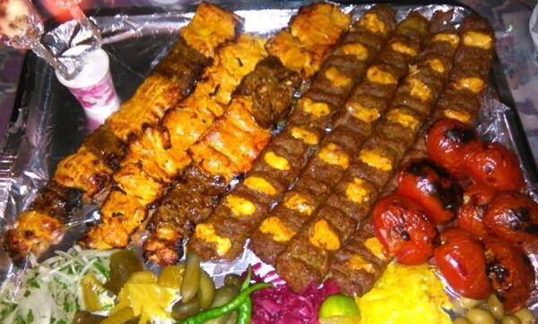 عکس چلو کباب نگینی