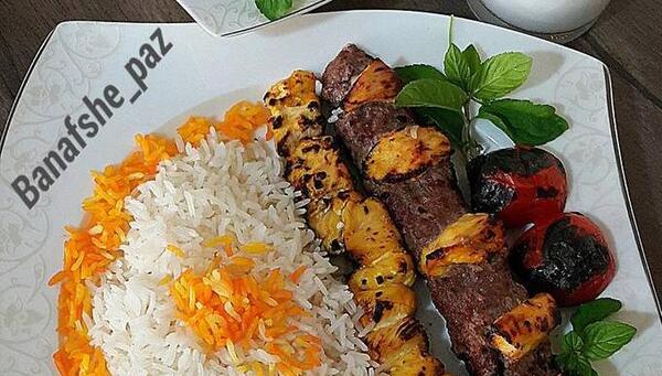 عکس چلو کباب نگینی