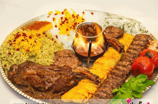 عکس چلو کباب لاکچری