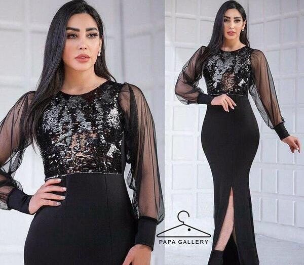عکس لباس مجلسی زنانه نگین دار