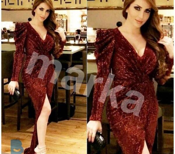 عکس لباس مجلسی زنانه نگین دار