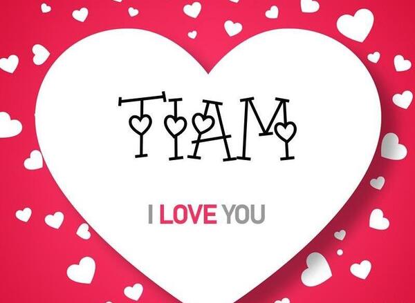 عکس نوشته به اسم تیام