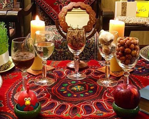 عکس سفره هفت سین پایه دار