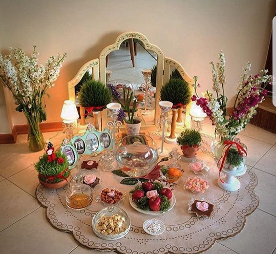 عکس ایده چیدن سفره هفت سین