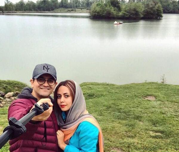 عکس سینا شعبانخانی با همسرش