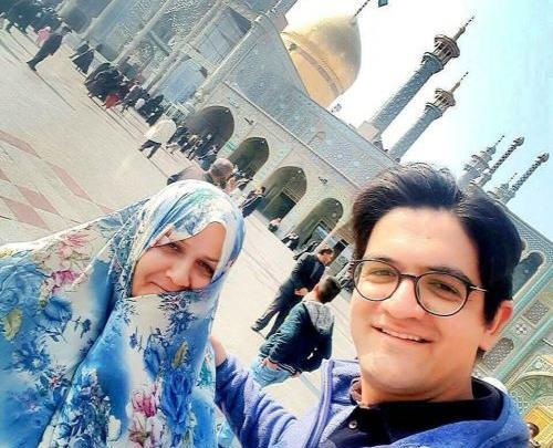 عکس سینا شعبانخانی با همسرش