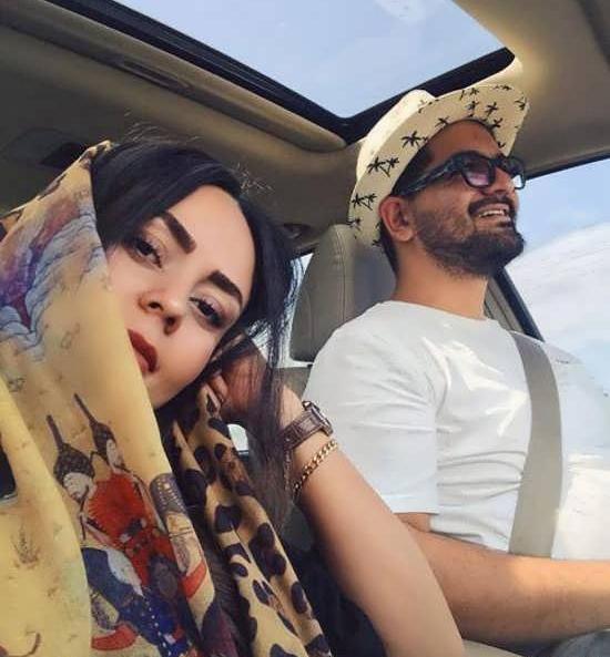 عکس سینا شعبانخانی با همسرش