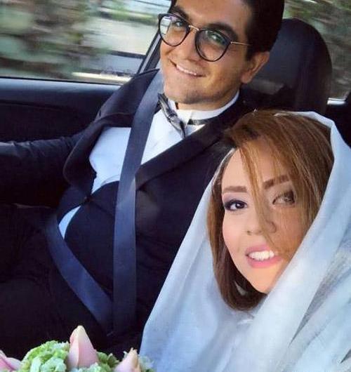 عکس سینا شعبانخانی با همسرش