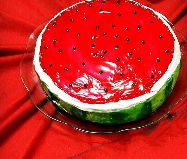 عکس کیک ژله ای ساده
