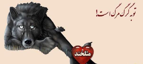 عکس نوشته طنز گرگ باش