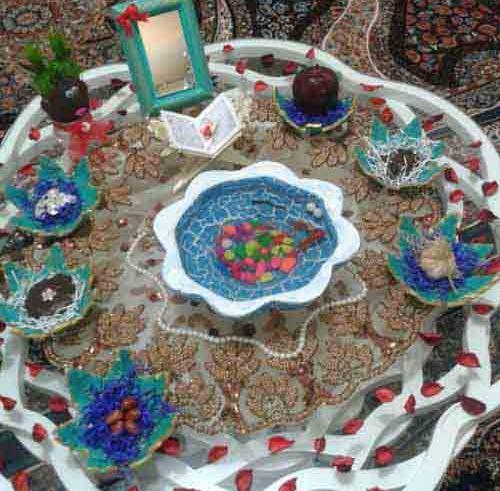 عکس ساده از سفره هفت سین