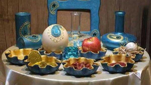 عکس ساده از سفره هفت سین