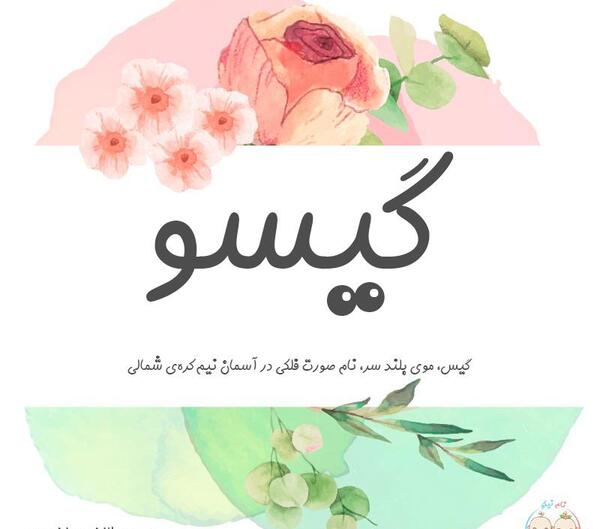 عکس نوشته گیسو