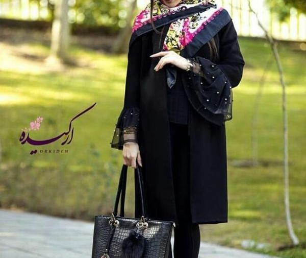عکس مانتو بلند کرپ