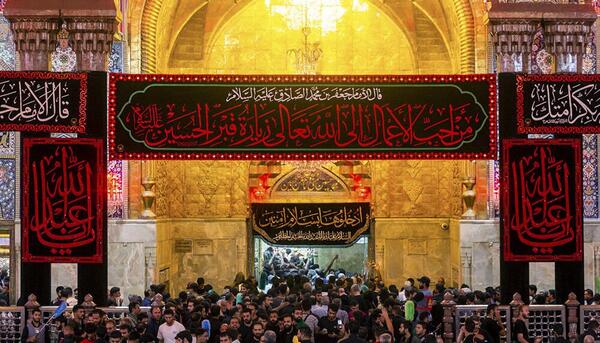 عکس ضریح امام حسین در اربعین