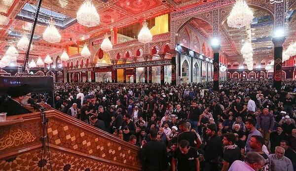 عکس ضریح امام حسین در اربعین