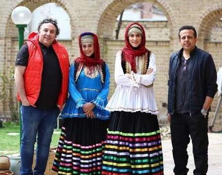 عکس آزاده صمدی و همسرش و دخترش