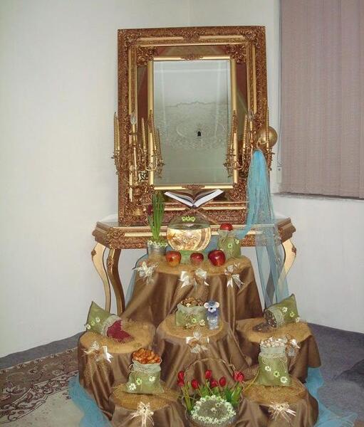 عکس آینه سفره هفت سین