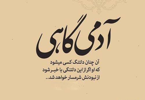 عکس نوشته دلتنگی یعنی چی