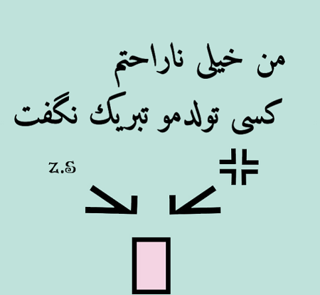 عکس نوشته تولدمه ولی کسیو ندارم