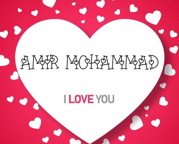 عکس اسم امیر محمد در قلب