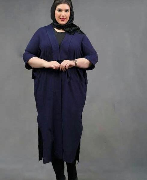 عکس مدل مانتو جدید بلند برای افراد چاق