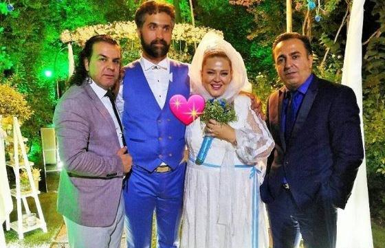 عکس عروسی شقایق دهقان و همسرش
