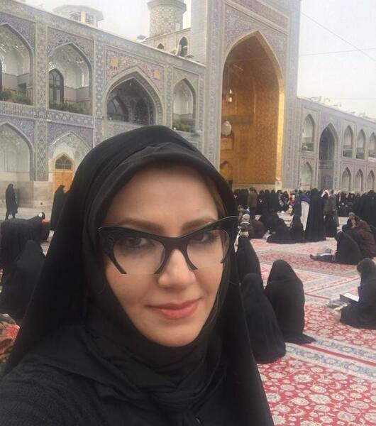 عکس حرم امام رضا با چادر