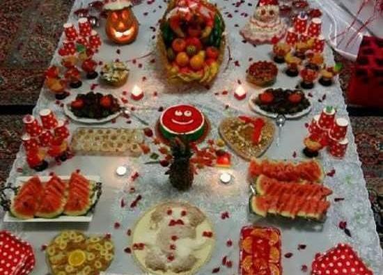 عکس سفره یلدایی