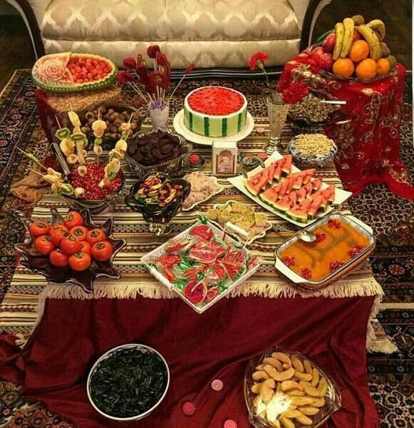 عکس سفره یلدایی