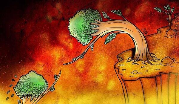 عکس آتش سوزی کارتونی