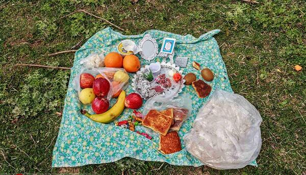 عکس سفره هفت سین در طبیعت