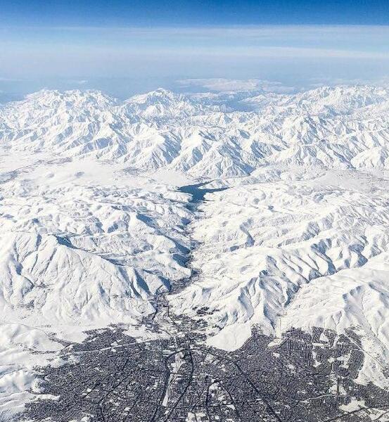 عکس هوایی مهاباد