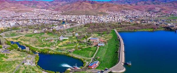 عکس هوایی مهاباد