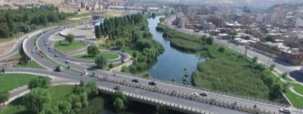 عکس هوایی مهاباد