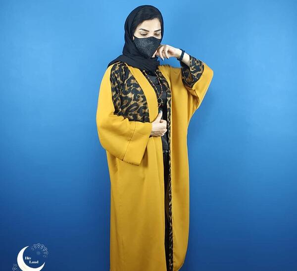 عکس مدل مانتو جلو باز پلنگی