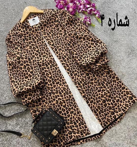 عکس مدل مانتو جلو باز پلنگی