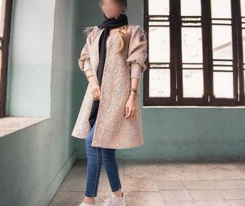 عکس مانتو دخترانه رنگ شاد