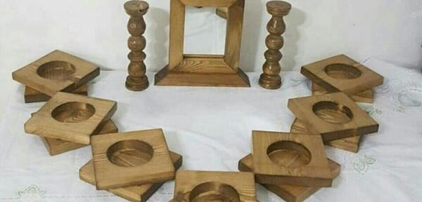 عکس ایده هفت سین با تنه درخت