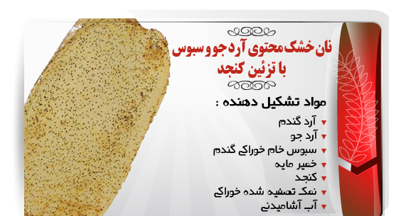 عکس نان جو خشک