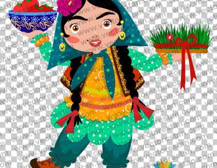 عکس کارتونی سبزه عید