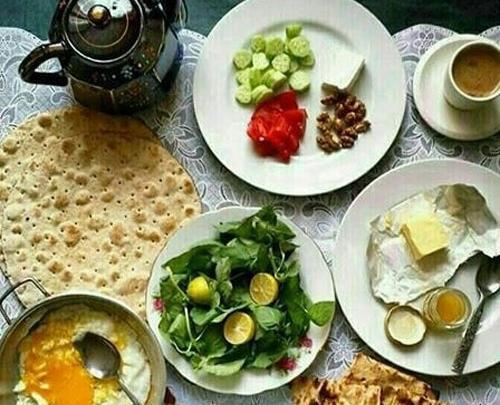 عکس صبح بخیر با صبحانه
