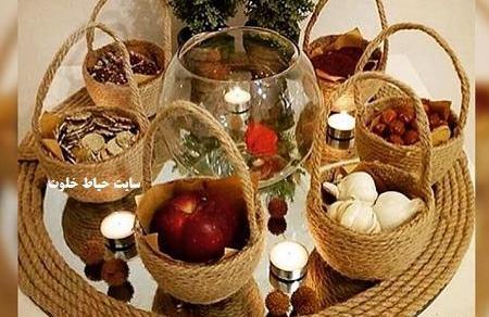 عکس ایده سفره هفت سین با کنف