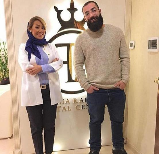 عکس حمید صفت و دوست دخترش